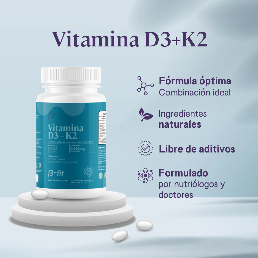 Bfit Vitamina D3 Y K2 4 Meses Bfit